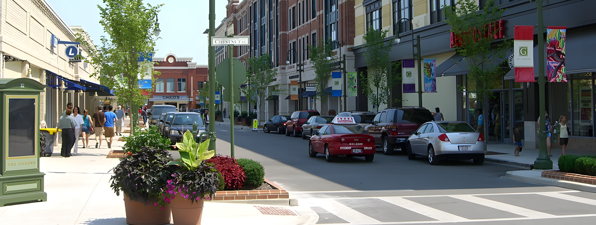 Town street rendering