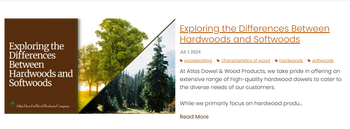 Blog on the Atlas Dowel website